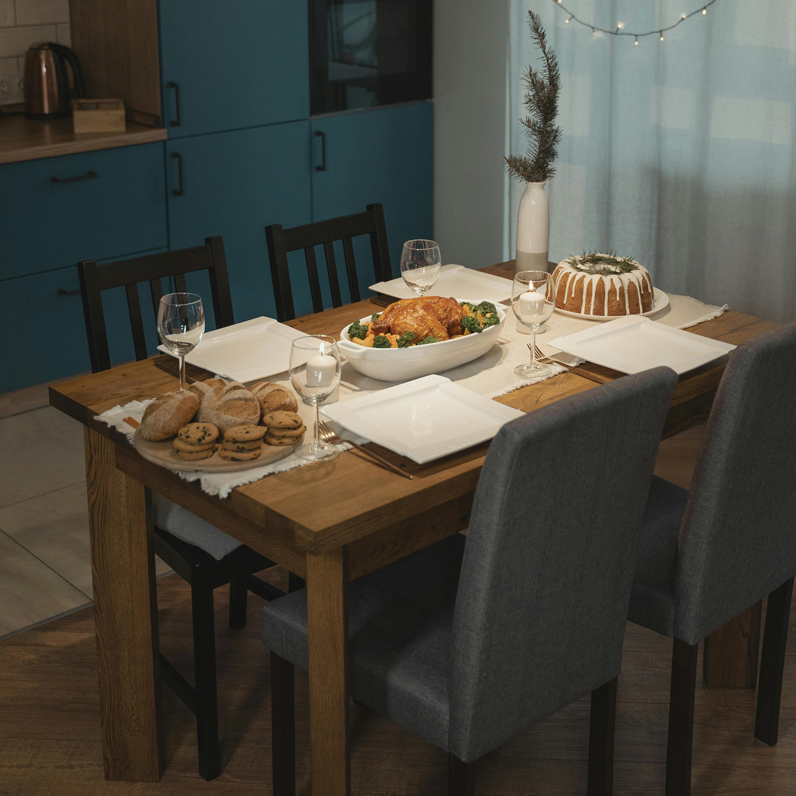 Eettafel Klein Walnoot